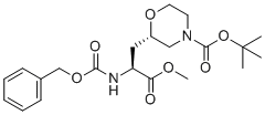 tert-butyl (2S)-2-[(2S)-2-(benzyloxycarbonylamino)-3-methoxy-3-oxo-propyl]morpholine-4-carboxylate molecular structure (CAS 2641824-60-2)