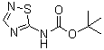 [1,2,4]噻二唑-5-基氨基甲酸叔丁酯分子结构 (CAS 264600-76-2)