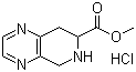 structure of CAS# 264624-28-4, 5,6,7,8-四氢吡啶并[3,4-b]吡嗪-7-甲酸甲酯盐酸盐