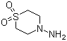 structure of CAS# 26494-76-8, 4-Aminothiomorpholine 1,1-dioxide