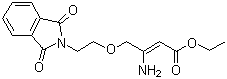 CAS 登录号：265136-65-0, 3-氨基-4-(2-邻苯二甲酰亚氨基乙氧基)巴豆酸乙酯, 3-氨基-4-(2-邻苯二甲酰亚氨基乙氧基)-2-丁烯酸乙酯