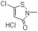 5-氯-2-甲基异噻唑啉-3-酮盐酸盐分子结构 (CAS 26530-03-0)
