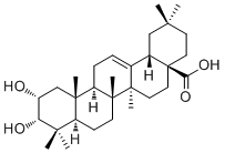 CAS 登录号：26563-68-8, 2,3-二羟基-12-齐墩果烯-28-酸