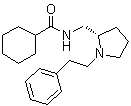 N-[[(2S)-1-(2-Phenylethyl)-2-pyrrolidinyl]methyl]cyclohexanecarboxamide molecular structure (CAS 265644-16-4)