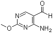 4-Amino-2-methoxypyrimidine-5-carboxaldehyde molecular structure (CAS 26664-09-5)