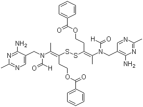 二苯甲酰二硫化硫胺分子结构 (CAS 2667-89-2)