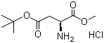 structure of CAS# 2673-19-0, L-天冬氨酸 4-叔丁酯 1-甲酯盐酸盐