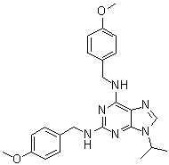 structure of CAS# 267402-71-1, N2,N6-二[(4-甲氧基苯基)甲基]-9-异丙基-9H-嘌呤-2,6-二胺