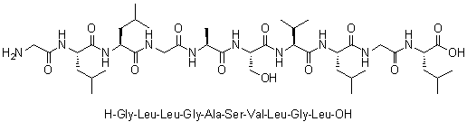 CAS 登录号：267873-32-5, 甘氨酰-L-亮氨酰-L-亮氨酰甘氨酰-L-丙氨酰-L-丝氨酰-L-缬氨酰-L-亮氨酰甘氨酰-L-亮氨酸