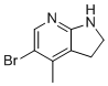 structure of CAS# 267875-37-6, 5-bromo-4-methyl-2,3-dihydro-1H-pyrrolo[2,3-b]pyridine