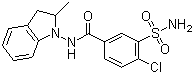 structure of CAS# 26807-65-8, Indapamide