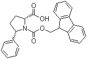 structure of CAS# 269078-69-5, Fmoc-(2R,5S)-5-Phenylpyrrolidine-2-carboxylic acid