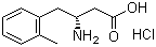 structure of CAS# 269398-79-0, (R)-3-Amino-4-(2-methylphenyl)butyric acid hydrochloride