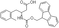 structure of CAS# 269398-81-4, Fmoc-(R)-3-Amino-4-(2-methylphenyl)butanoic acid