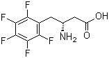 structure of CAS# 269398-92-7, (R)-3-Amino-4-(pentafluorophenyl)butanoic acid