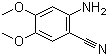 structure of CAS# 26961-27-3, 2-Amino-4,5-dimethoxybenzonitrile