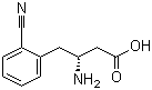 structure of CAS# 269726-79-6, (R)-3-Amino-4-(2-cyanophenyl)butanoic acid