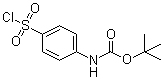 structure of CAS# 269747-25-3, [4-(氯磺酰基)苯基]氨基甲酸叔丁酯