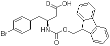 Fmoc-(S)-3-Amino-4-(4-bromophenyl)butyric acid molecular structure (CAS 270062-86-7)