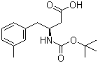 structure of CAS# 270062-93-6, Boc-(S)-3-Amino-4-(3-methylphenyl)butyric acid