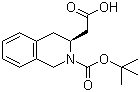 structure of CAS# 270062-98-1, Boc-(S)-1,2,3,4-tetrahydroisoquinoline-3-acetic acid