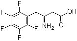 (S)-3-氨基-4-(五氟苯基)丁酸分子结构 (CAS 270063-41-7)