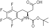 structure of CAS# 270063-42-8, Boc-(S)-3-Amino-4-(pentafluorophenyl)butyric acid
