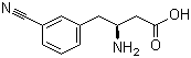 (S)-3-Amino-4-(3-cyanophenyl)butanoic acid molecular structure (CAS 270065-85-5)