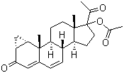 17-Hydroxy-1a,2a-methylenepregna-4,6-diene-3,20-dione acetate molecular structure (CAS 2701-50-0)