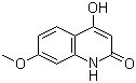 structure of CAS# 27037-34-9, 4-Hydroxy-7-methoxy-1H-quinolin-2-one