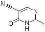 structure of CAS# 27058-54-4, 1,6-Dihydro-2-methyl-6-oxo-5-pyrimidinecarbonitrile