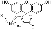 异硫氰酸荧光素分子结构 (CAS 27072-45-3)