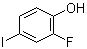 2-Fluoro-4-iodophenol molecular structure (CAS 2713-28-2)