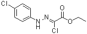 structure of CAS# 27143-09-5, 2-Chloro-2-[[(4-chlorophenyl)amino]imino]acetic acid ethyl ester