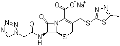 structure of CAS# 27164-46-1, Cefazolin sodium salt
