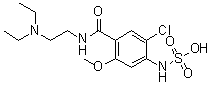 CAS # 27260-42-0, N-[2-Chloro-4-[[[2-(diethylamino)ethyl]amino]carbonyl]-5-methoxyphenyl]sulfamic acid