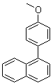 1-(4-甲氧基苯基)萘分子结构 (CAS 27331-33-5)