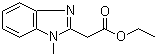 (1-甲基-1H-苯并咪唑-2-基)乙酸乙酯分子结构 (CAS 2735-61-7)