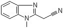 1-甲基-2-苯并咪唑乙腈分子结构 (CAS 2735-62-8)