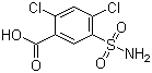 structure of CAS# 2736-23-4, 2,4-Dichloro-5-sulfamoylbenzoic acid