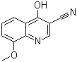 4-Hydroxy-8-methoxy-3-quinolinecarbonitrile molecular structure (CAS 27374-82-9)