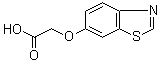 structure of CAS# 273939-87-0, 2-(6-Benzothiazolyloxy)aceticacid