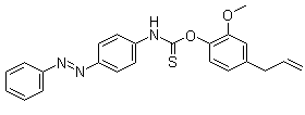 CAS 登录号：2744-83-4, [4-(4-苯基偶氮)苯基]-硫代氨基甲酸 O-[2-甲氧基-4-(2-丙烯基)苯基]酯