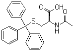 N-乙酰基-S-三苯甲基-L-半胱氨酸分子结构 (CAS 27486-87-9)