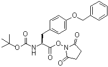 structure of CAS# 27601-29-2, N-[叔丁氧羰基]-O-(苄基)-L-酪氨酸琥珀酰亚胺基酯