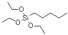 戊基三乙氧基硅烷分子结构 (CAS 2761-24-2)
