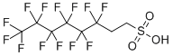 3,3,4,4,5,5,6,6,7,7,8,8,8-十三氟辛烷-1-磺酸分子结构 (CAS 27619-97-2)