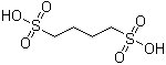 CAS # 27665-39-0, 1,4-Butanedisulfonic acid, 1,4-Disulfobutane