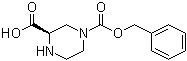 structure of CAS# 276695-09-1, (3R)-1,3-Piperazinedicarboxylic acid 1-(phenylmethyl) ester