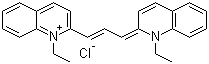 structure of CAS# 2768-90-3, Pinacyanol chloride